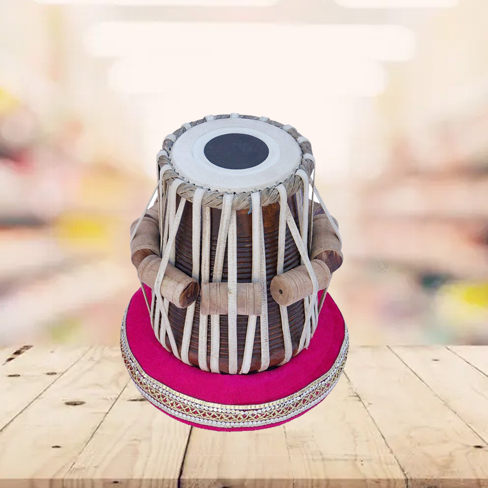 Binas Pro 2.50 KG Copper Tabla Set, Bayan, Finest Rose wood Dayan, Bag, Hammer musical instrument