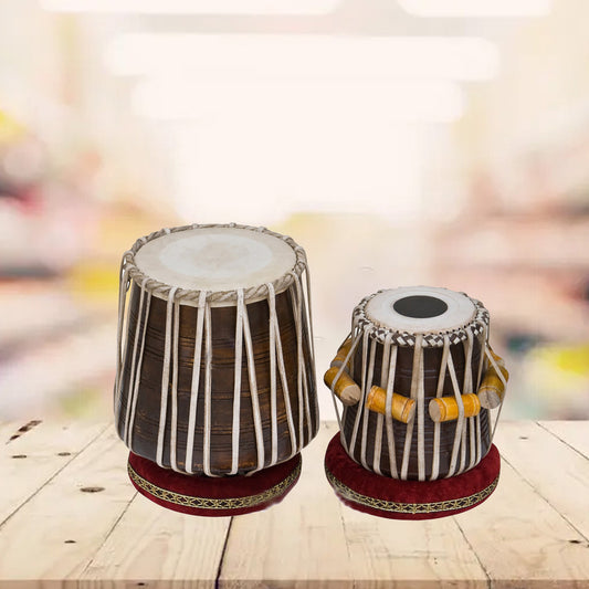 Binas Dhama Jodi,White Strap Wood Dhama Wood Dayan musical instruments tabla drum set
