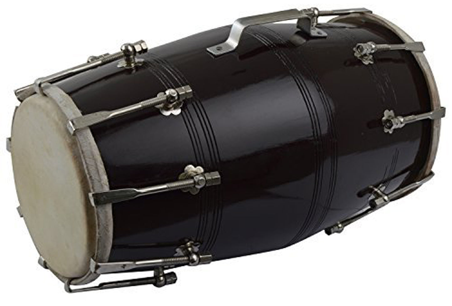 Binas 16-Inches Mango wood Dhol dholki With nuts Tuning Spanner + Carrey Bag Musical instrument Folk New dholak drum dhol