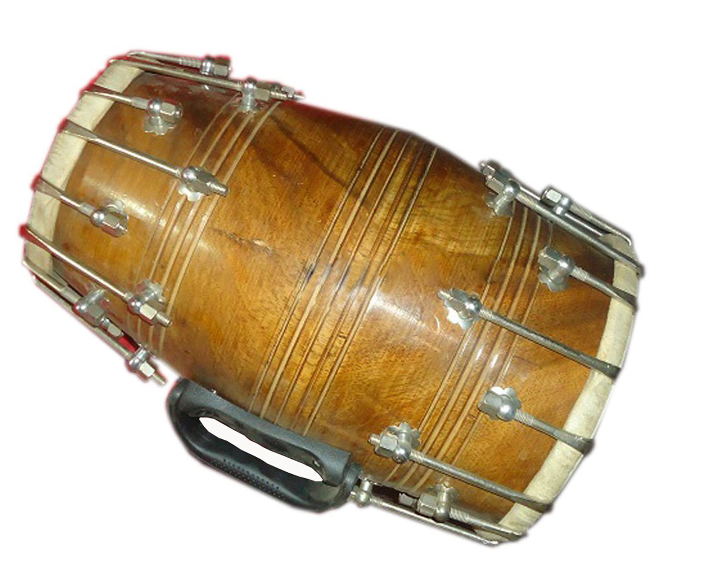 Binas 16-Inches Mango wood Dhol dholki With nuts Tuning Spanner + Carrey Bag Musical instrument Folk New dholak drum dhol