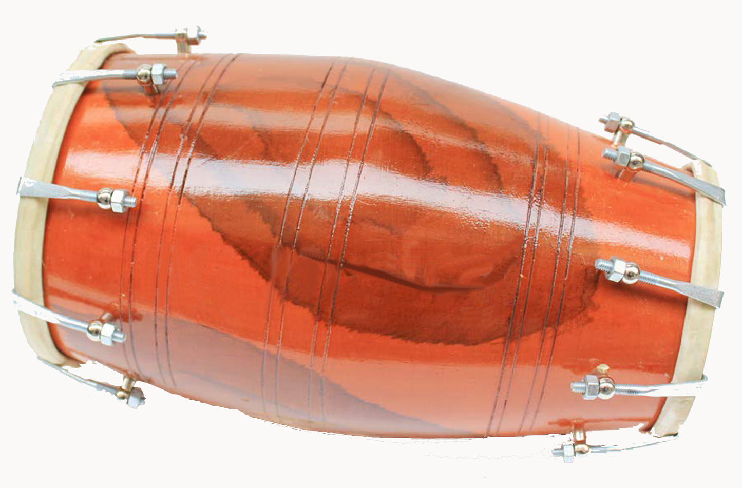 Binas 16-Inches Mango wood Dhol dholki With nuts Tuning Spanner + Carrey Bag Musical instrument Folk New dholak drum dhol