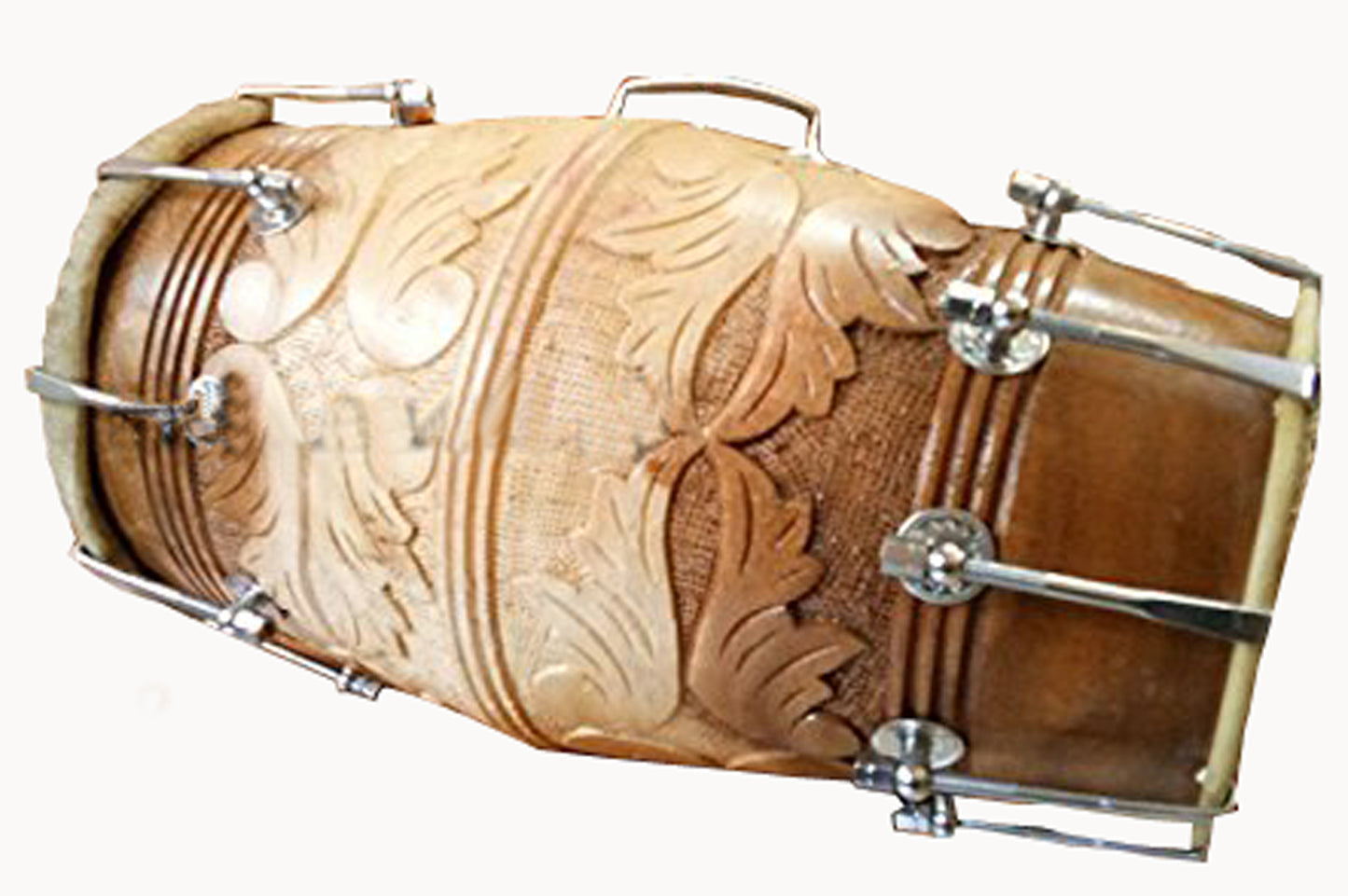 Binas Professional dholak drum Musical instruments Folk New Teak wood 16 Inches nut bolt with doory Dholak Dhol dholki nuts Tuning Spanner + Carrey Bag