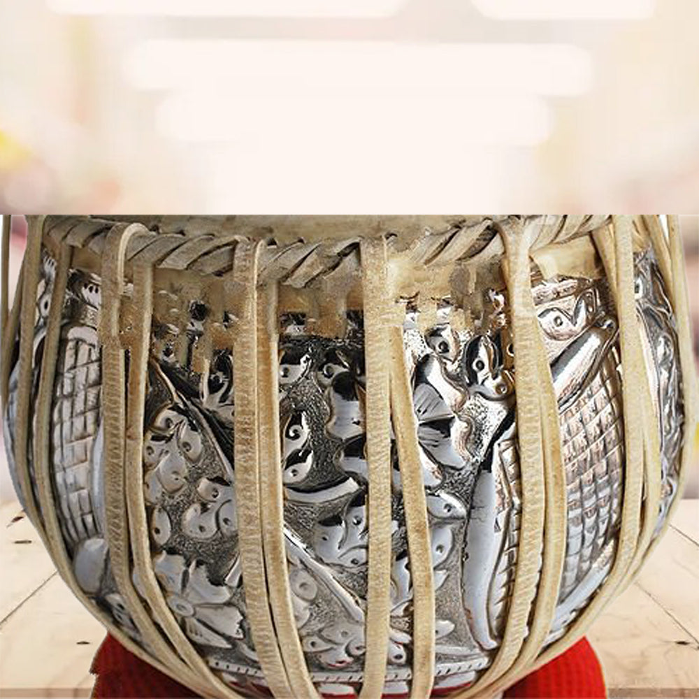 Binas Pro 2.50 KG Copper Tabla Set, Bayan, Finest Rose wood Dayan, Bag, Hammer musical instrument