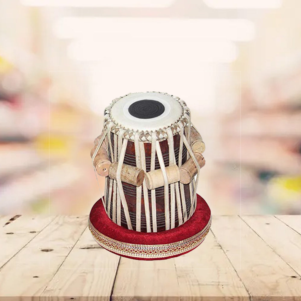 Binas Pro 2.50 KG Copper Tabla Set, Bayan, Finest Rose wood Dayan, Bag, Hammer musical instrument