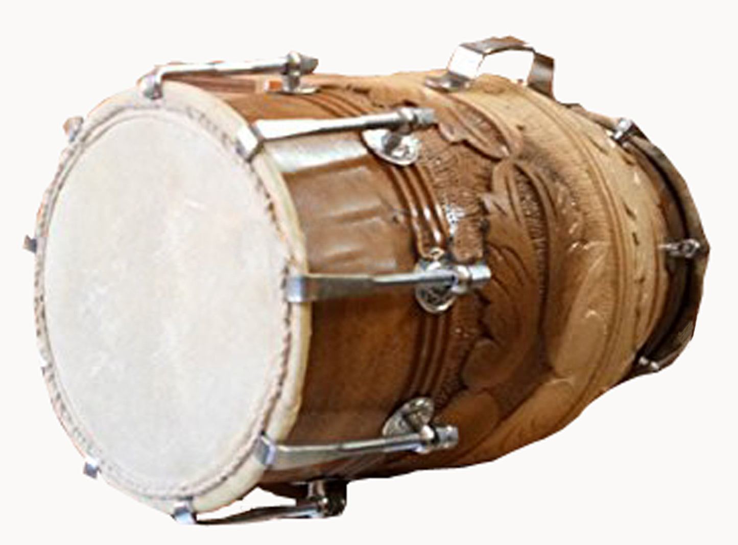 Binas Professional dholak drum Musical instruments Folk New Teak wood 16 Inches nut bolt with doory Dholak Dhol dholki nuts Tuning Spanner + Carrey Bag