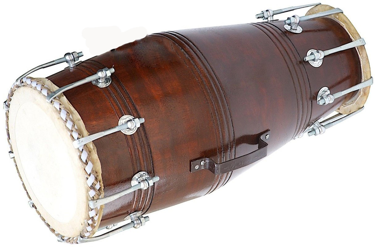 Binas Professional dholak drum Musical instruments Folk New Teak Wood 21 Inches nut bolt Dholak Dhol dholki + nuts Tuning Spanner + Carrey Bag