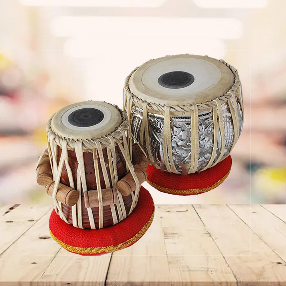 Binas Pro 2.50 KG Copper Tabla Set, Bayan, Finest Rose wood Dayan, Bag, Hammer musical instrument