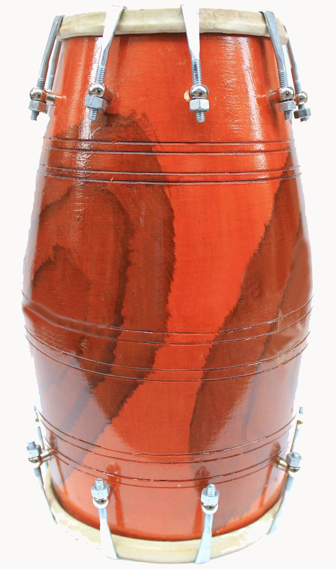 Binas 16-Inches Mango wood Dhol dholki With nuts Tuning Spanner + Carrey Bag Musical instrument Folk New dholak drum dhol