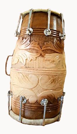 Binas Professional dholak drum Musical instruments Folk New Teak wood 16 Inches nut bolt with doory Dholak Dhol dholki nuts Tuning Spanner + Carrey Bag