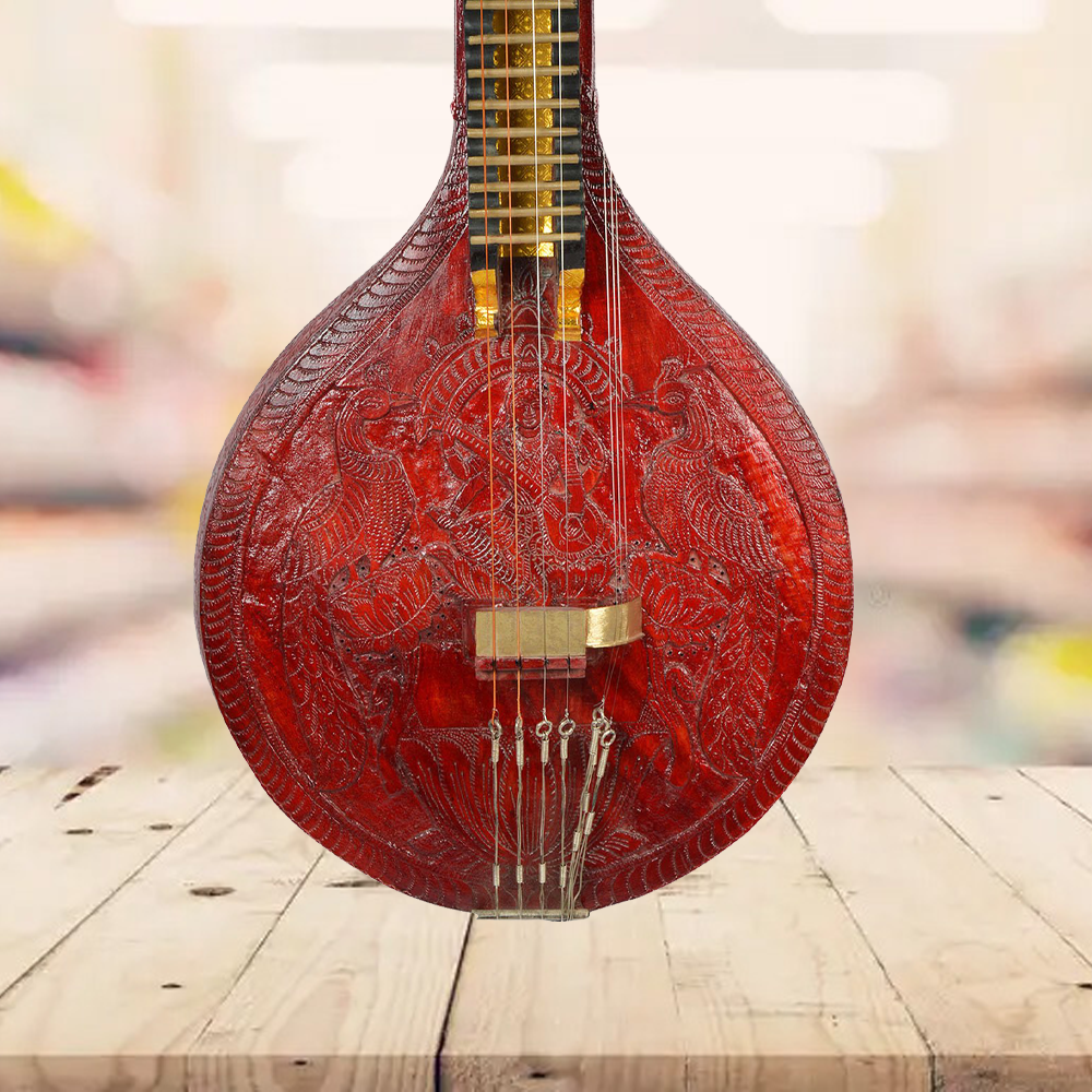 Binas Saraswati Veena Goddess Handmade Wood  Professional Tun Quality